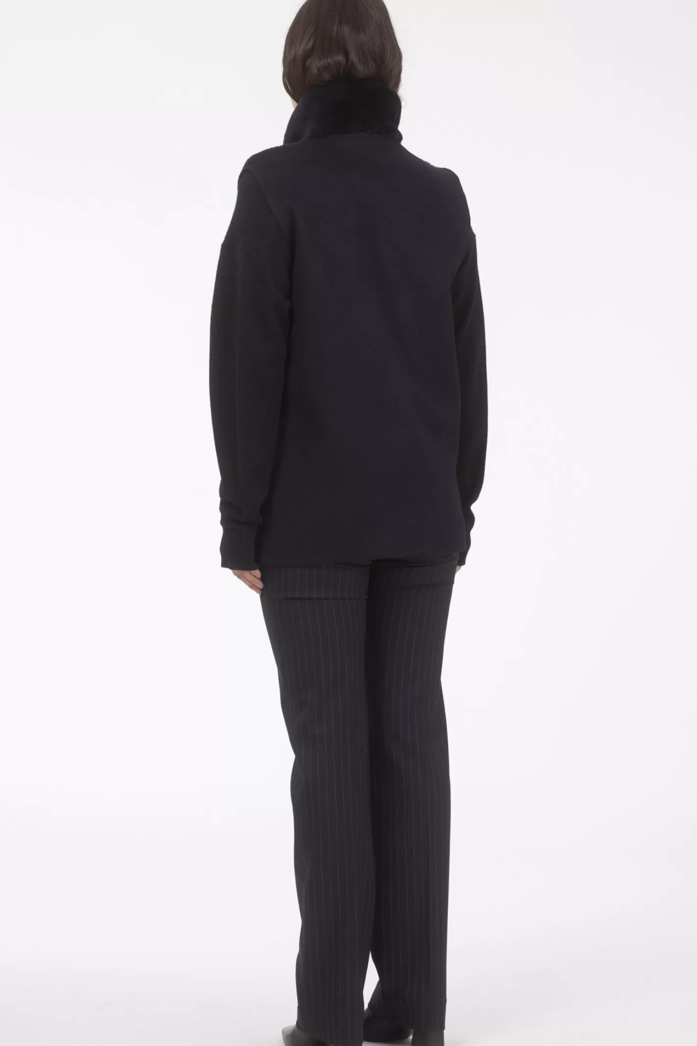 Women GORSKI Montreal Reversible Select Shearling Lamb Vest With Select Cashmere & Wool Back