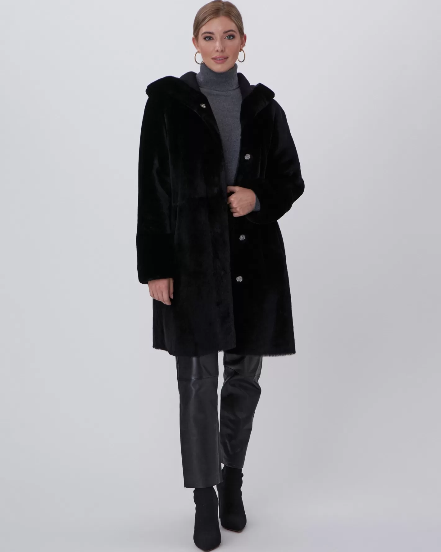 Women GORSKI Montreal Reversible Shearling Lamb Parka