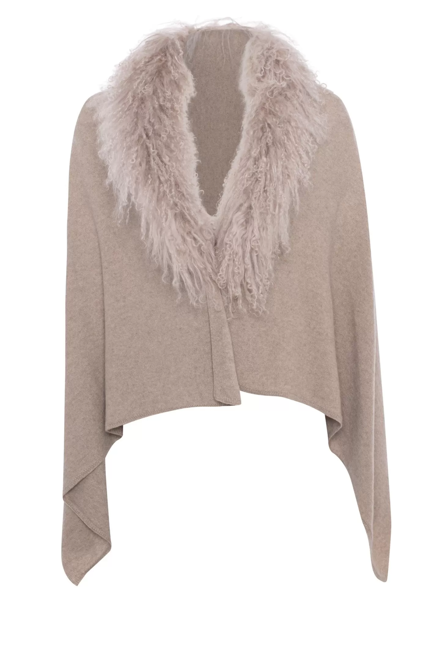 Women GORSKI Montreal Select Cashmere And Merino Wool Blend Stole With Select Mongolian Lamb Trim