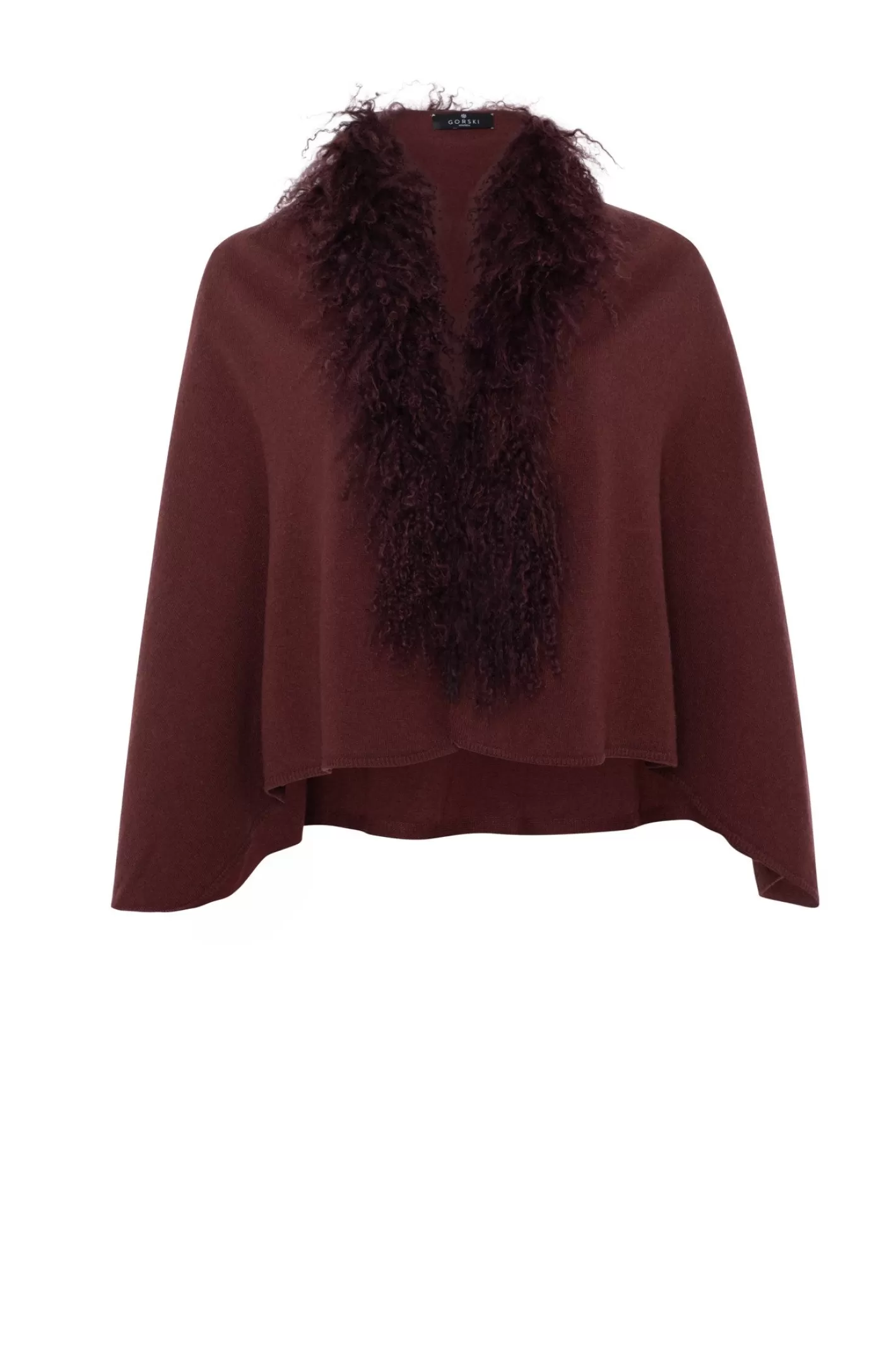 Women GORSKI Montreal Select Cashmere And Merino Wool Blend Stole With Select Mongolian Lamb Trim