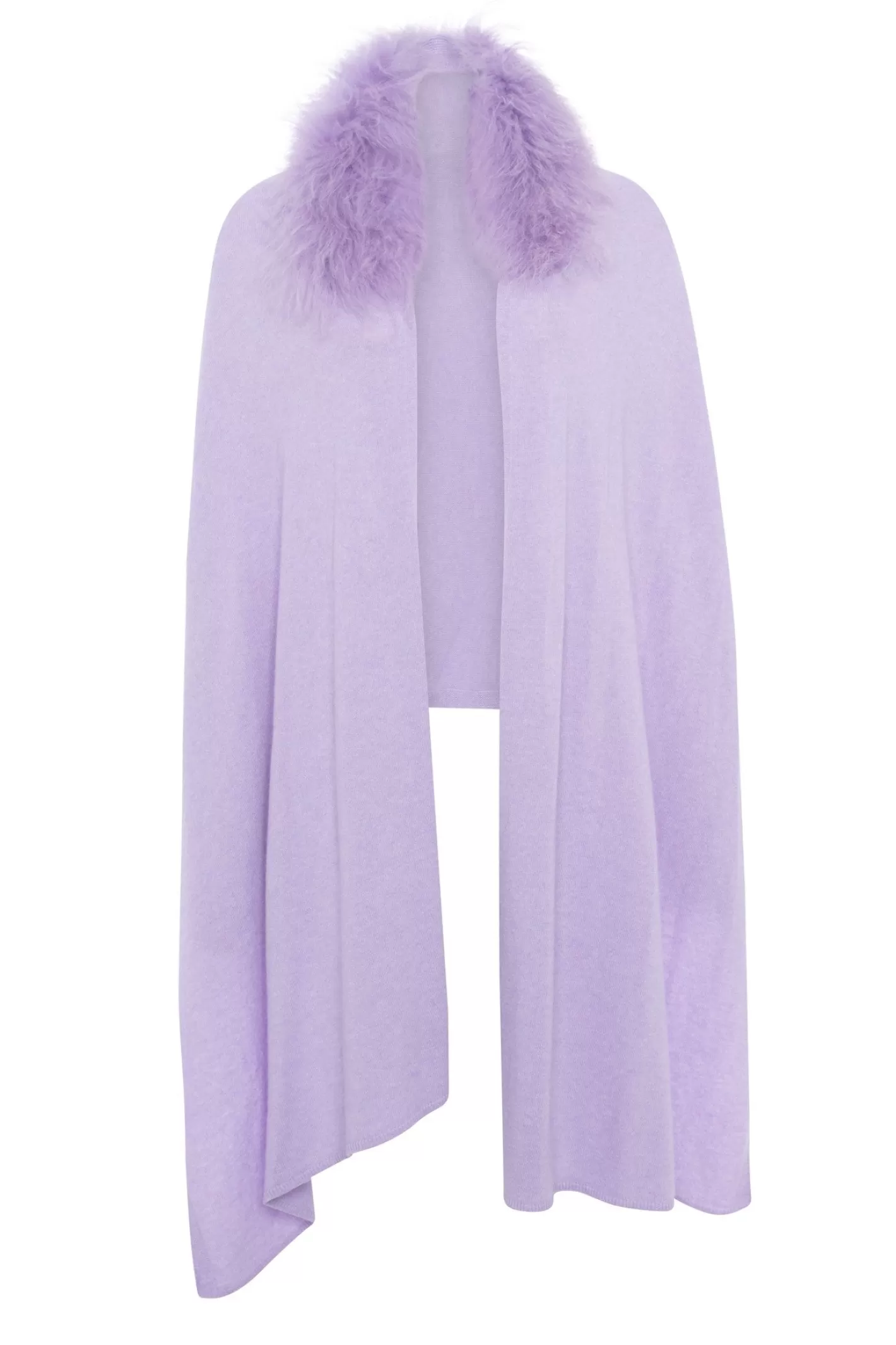 Women GORSKI Montreal Select Cashmere And Merino Wool Blend Stole With Select Mongolian Lamb Trim