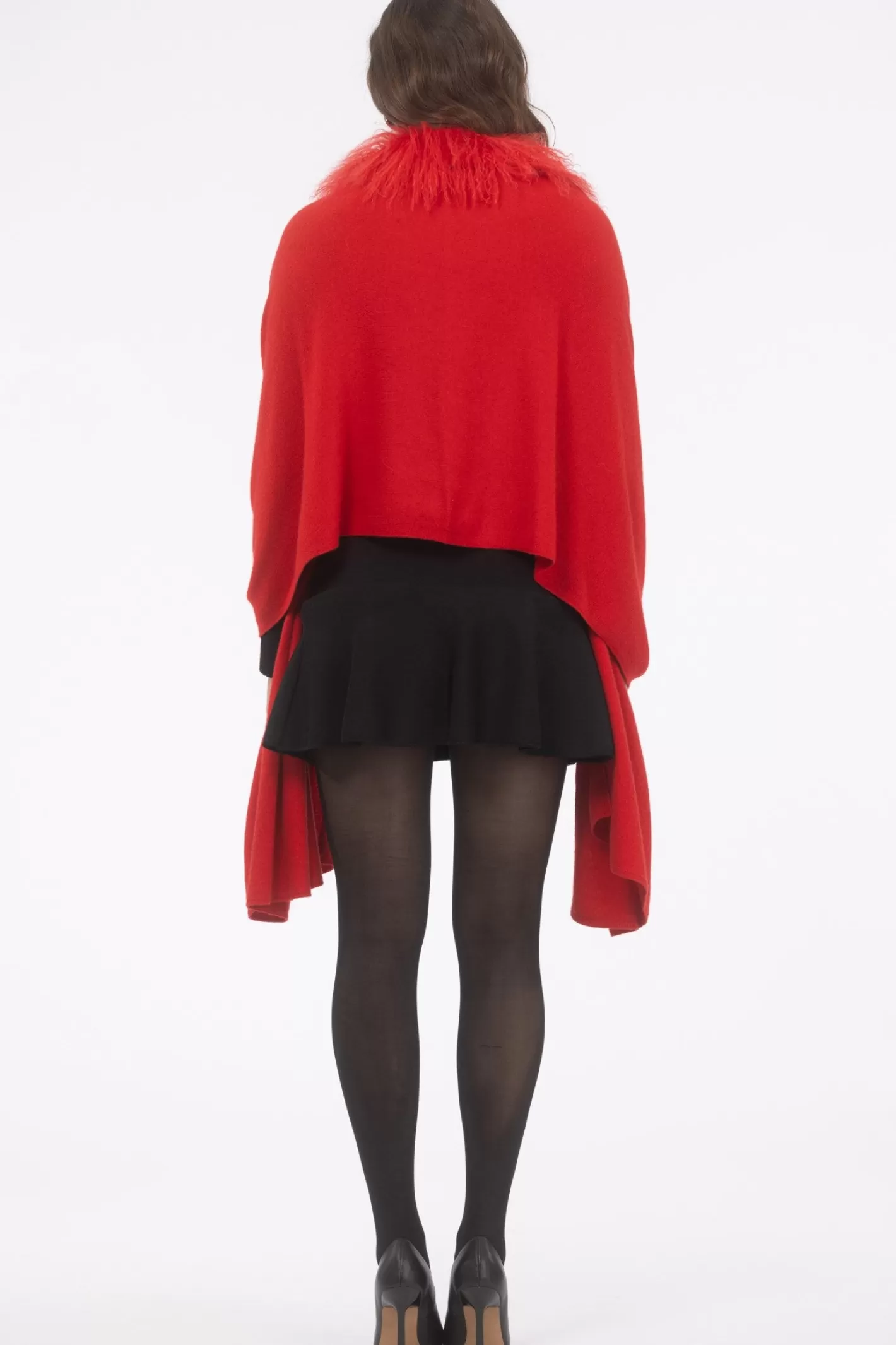 Women GORSKI Montreal Select Cashmere And Merino Wool Blend Stole With Select Mongolian Lamb Trim