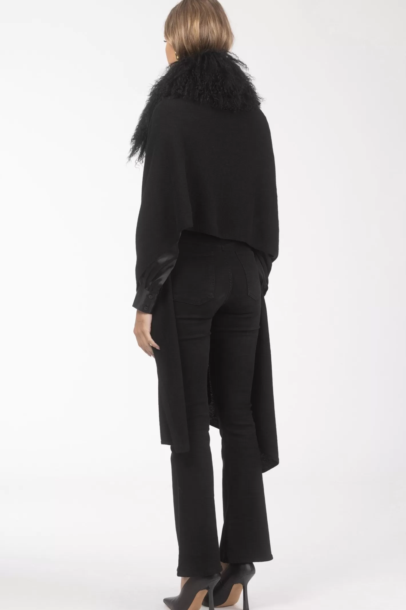 Women GORSKI Montreal Select Cashmere And Merino Wool Blend Stole With Select Mongolian Lamb Trim