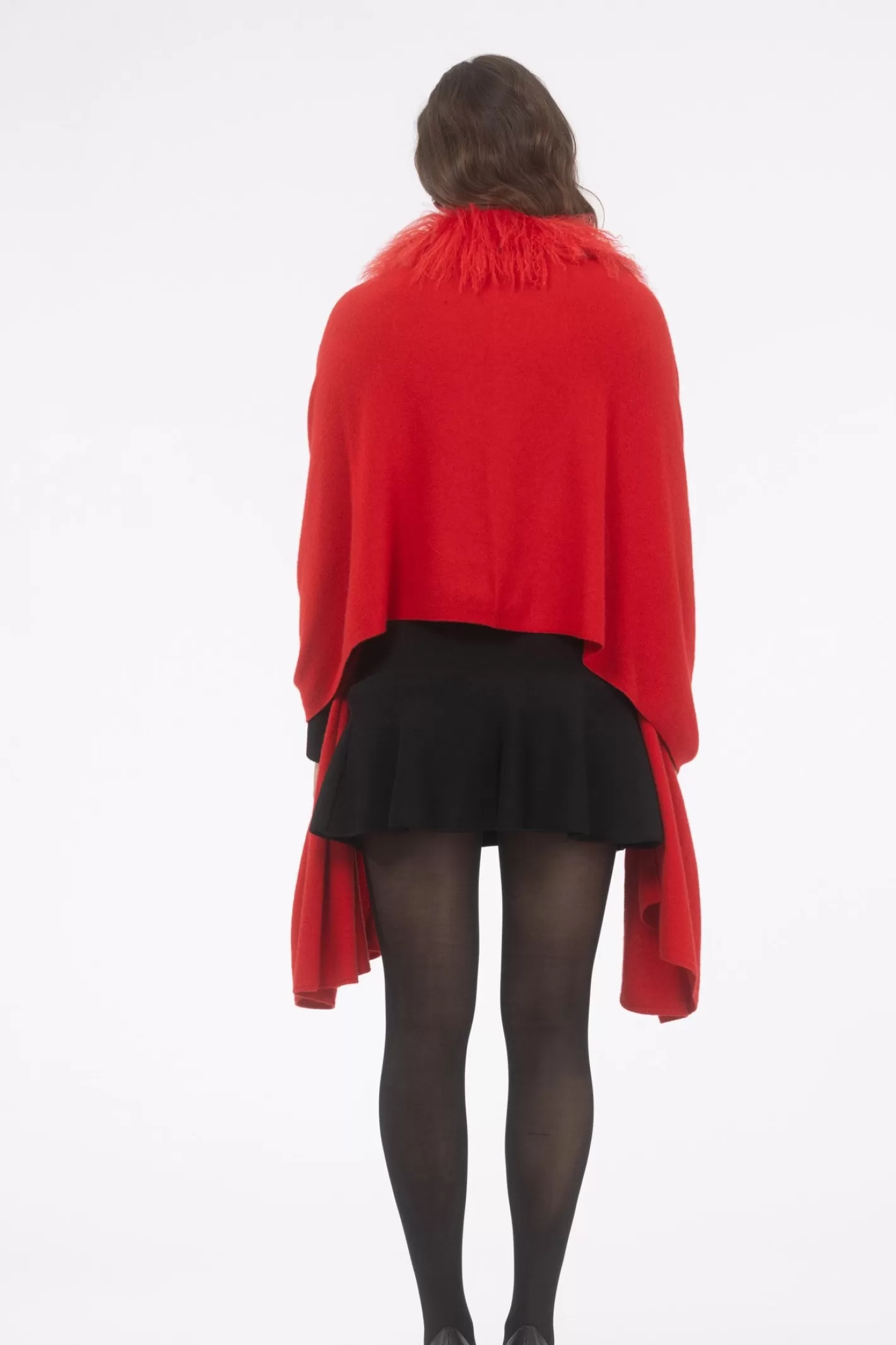 Women GORSKI Montreal Select Cashmere And Merino Wool Blend Stole With Select Mongolian Lamb Trim