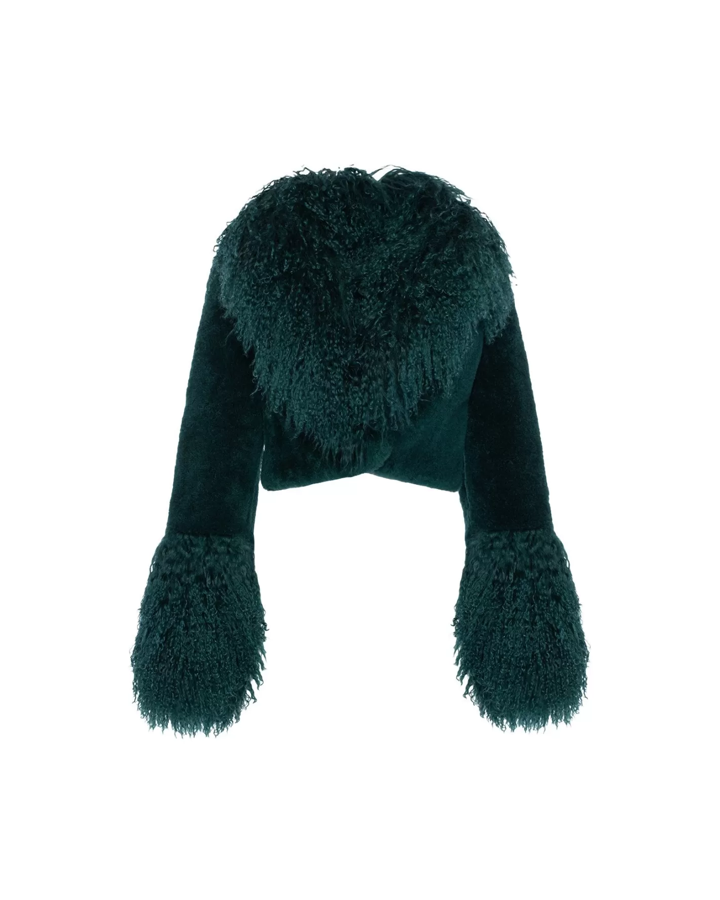 Women GORSKI Montreal Select Cashmere Goat Bolero With Select Mongolian Goat Collar And Cuffs