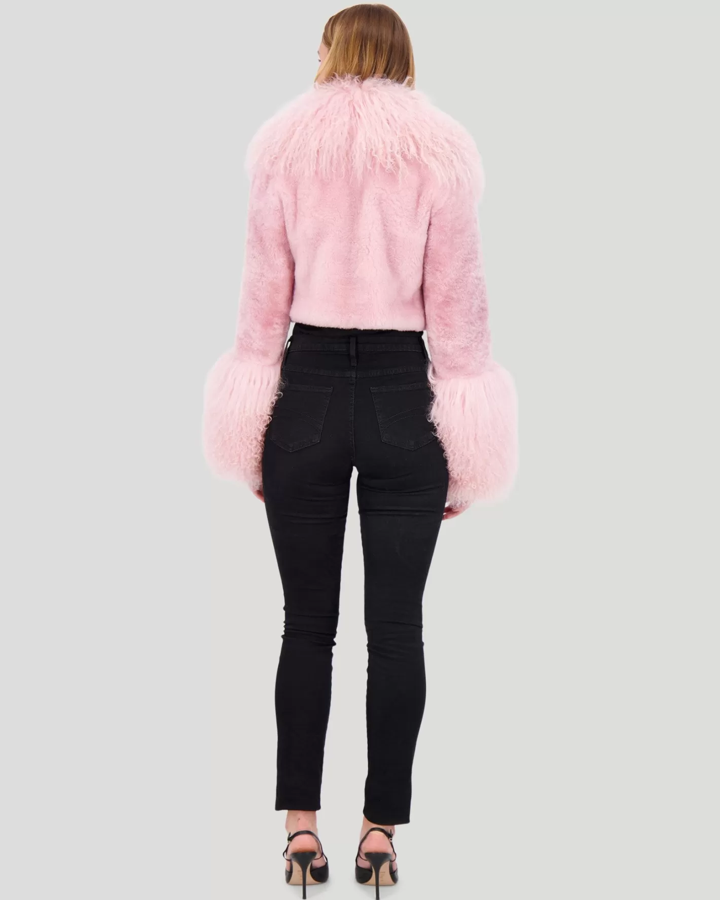 Women GORSKI Montreal Select Cashmere Goat Bolero With Select Mongolian Goat Collar And Cuffs
