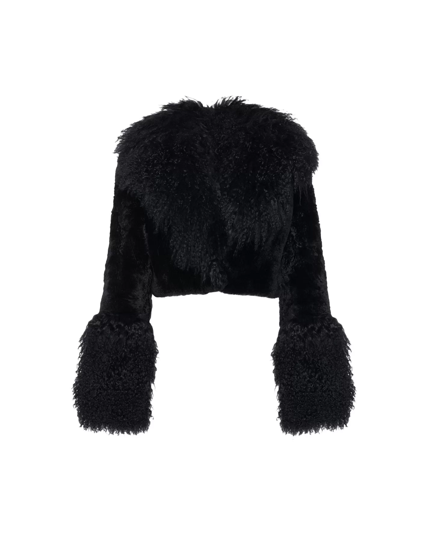Women GORSKI Montreal Select Cashmere Goat Bolero With Select Mongolian Goat Collar And Cuffs