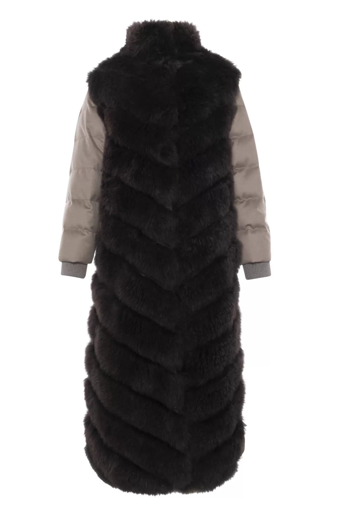 Women GORSKI Montreal Select Cashmere Goat Diagonal Coat With Loro Piana Cashmere Sleeves And Back