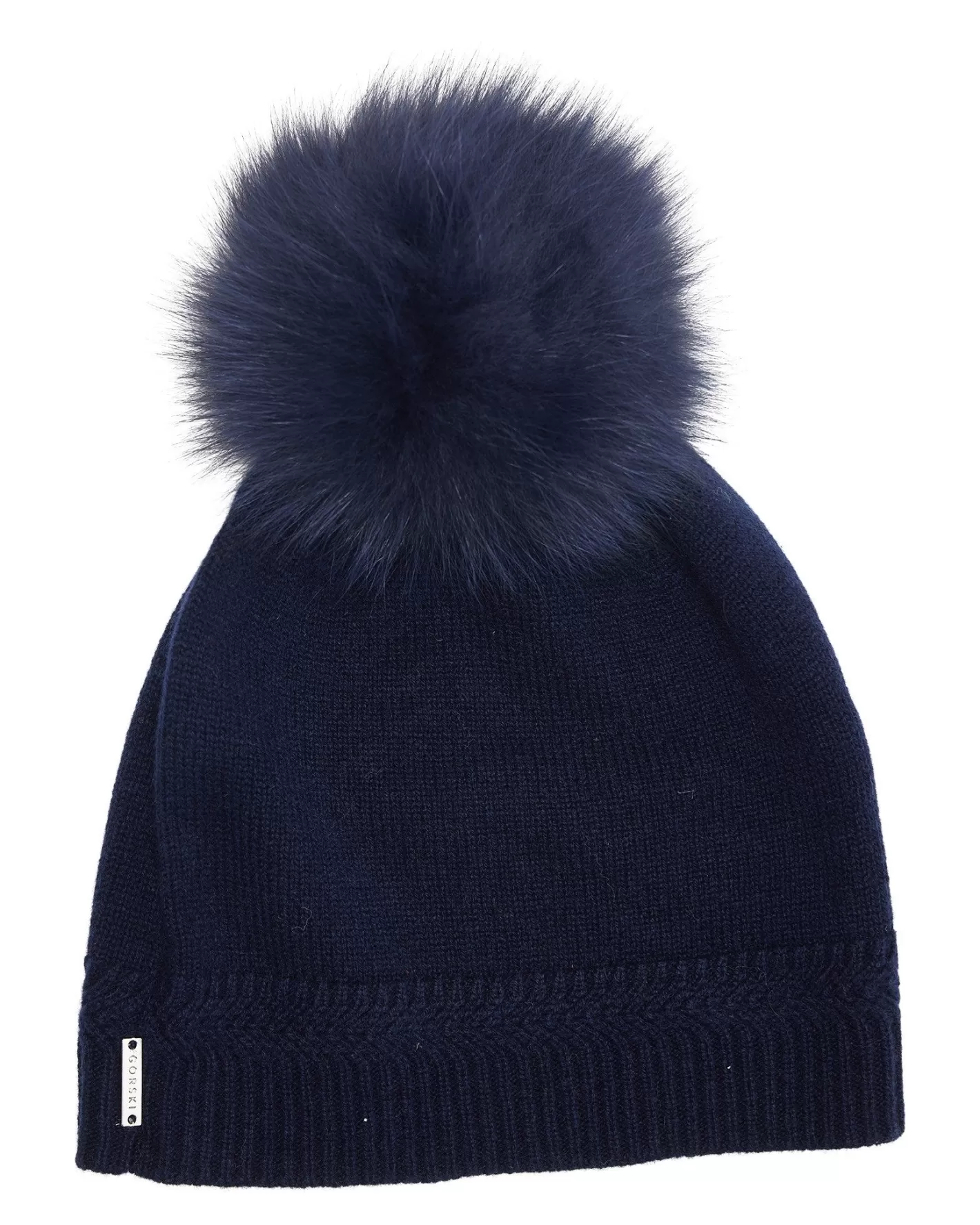 Women GORSKI Montreal Select Cashmere Hat With Toscana Shearling Lamb Pompom