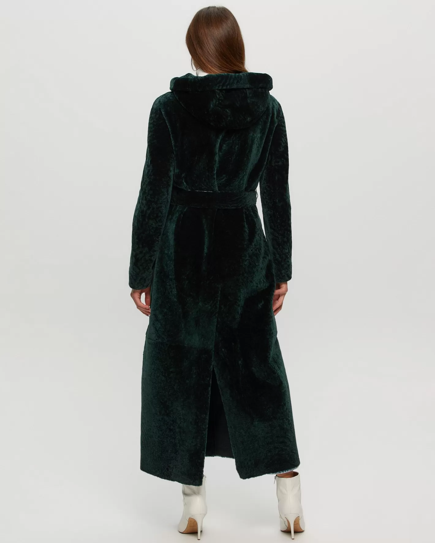 Women GORSKI Montreal Select Shearling Lamb Coat With Hood