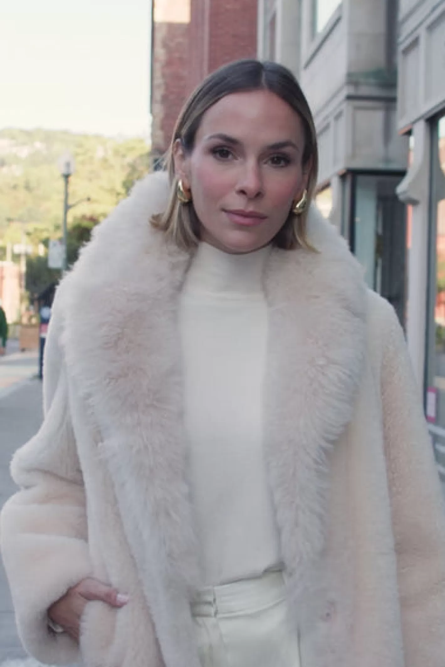 Women GORSKI Montreal Sheared Select Cashmere Goat Coat With Select Cashmere Goat Collar