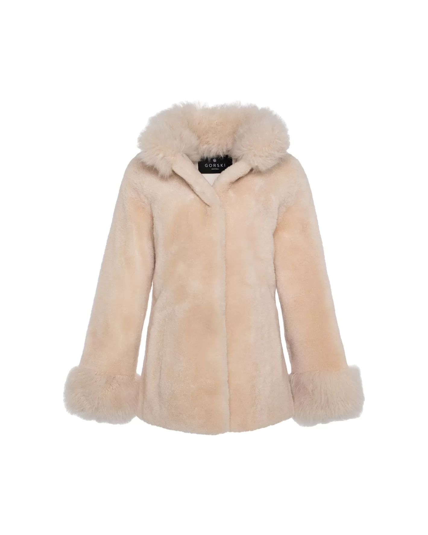 Women GORSKI Montreal Sheared Select Cashmere Goat Jacket With Select Cashmere Goat Collar And Cuffs