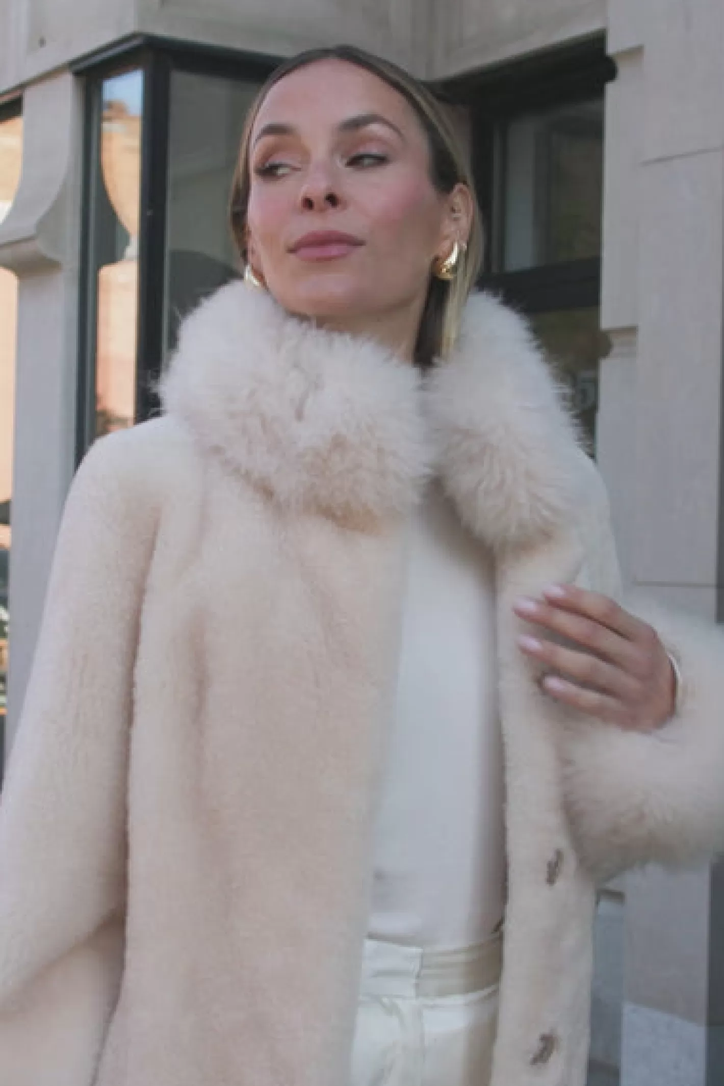 Women GORSKI Montreal Sheared Select Cashmere Goat Jacket With Select Cashmere Goat Collar And Cuffs