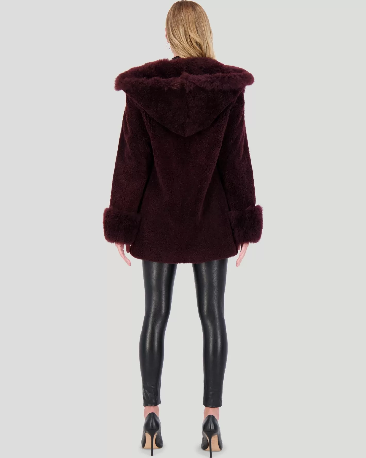 Women GORSKI Montreal Sheared Select Cashmere Goat Parka With Select Cashmere Goat Hood Trim And Cuffs