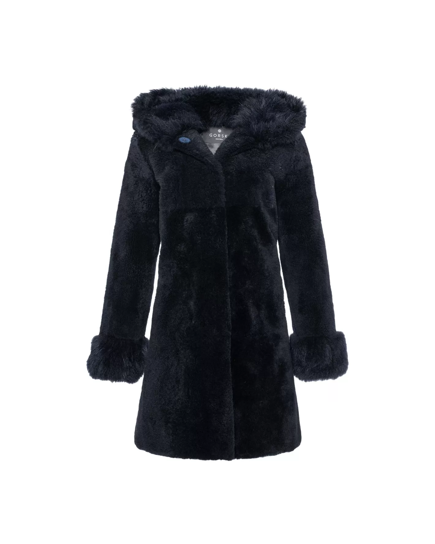 Women GORSKI Montreal Sheared Select Cashmere Goat Parka With Select Cashmere Goat Hood Trim And Cuffs
