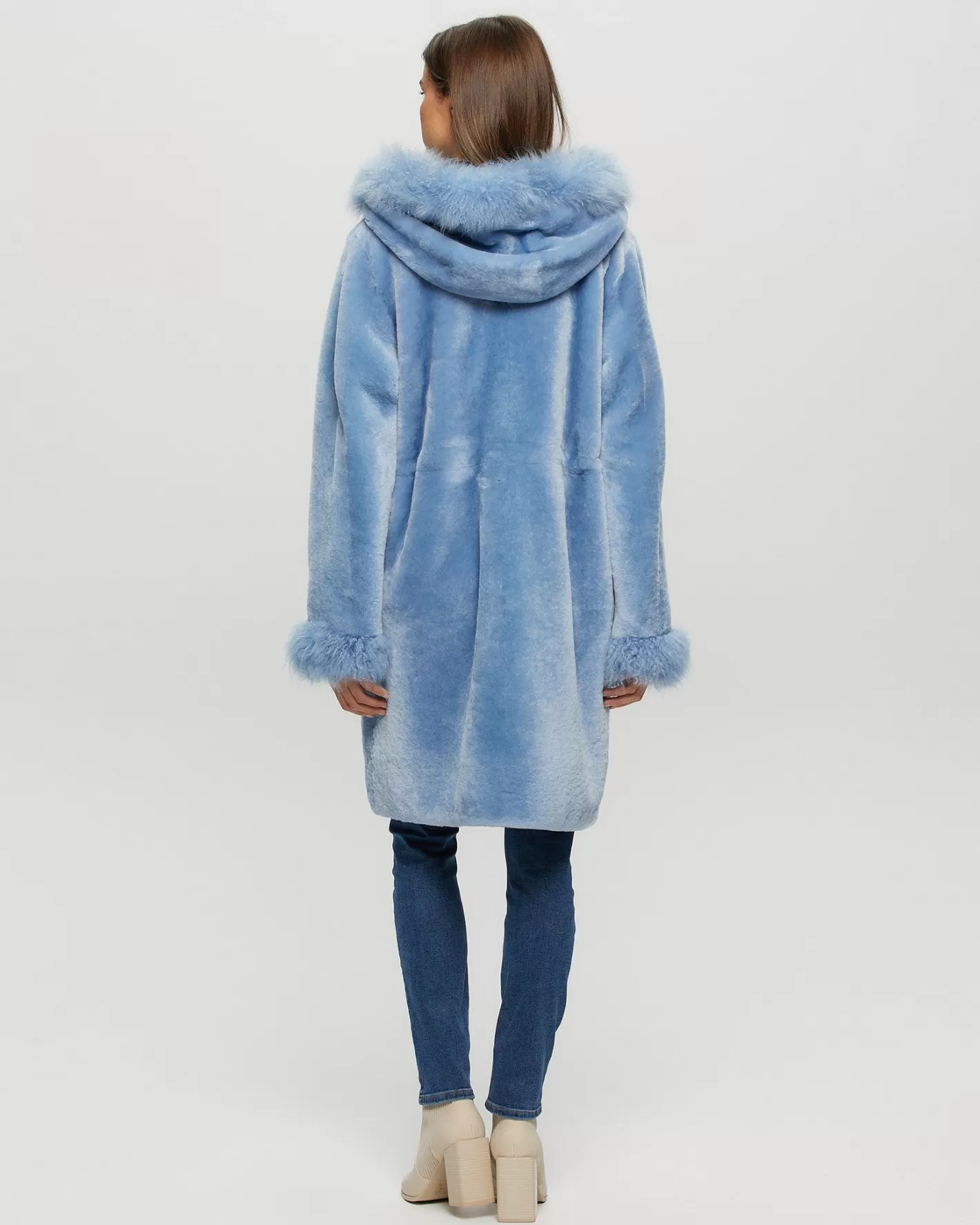 Women GORSKI Montreal Shearling Lamb Parka With Select Cashmere Goat Trim And Cuffs