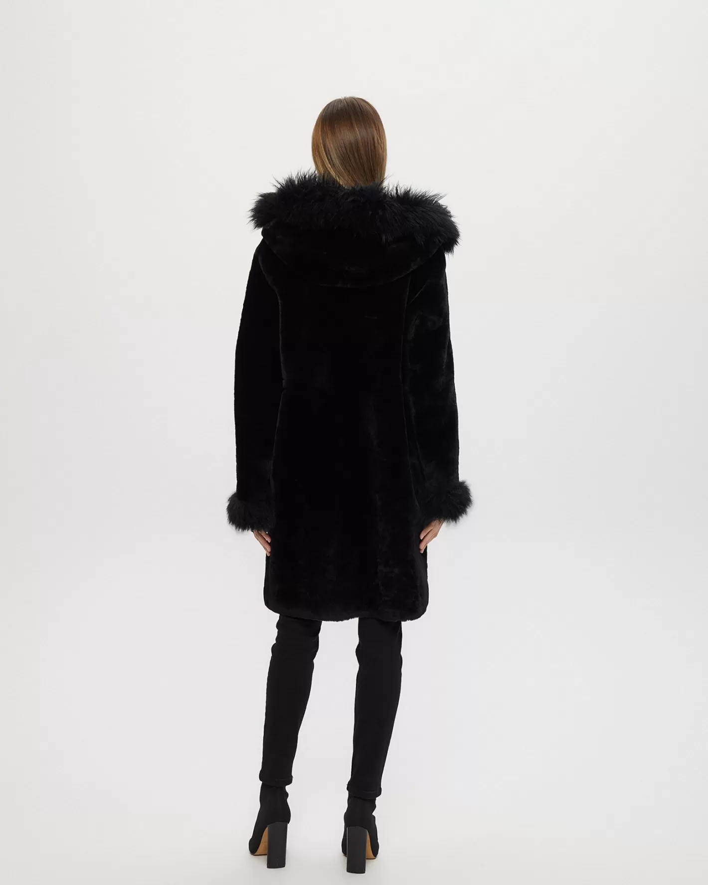 Women GORSKI Montreal Shearling Lamb Parka With Select Cashmere Goat Trim And Cuffs