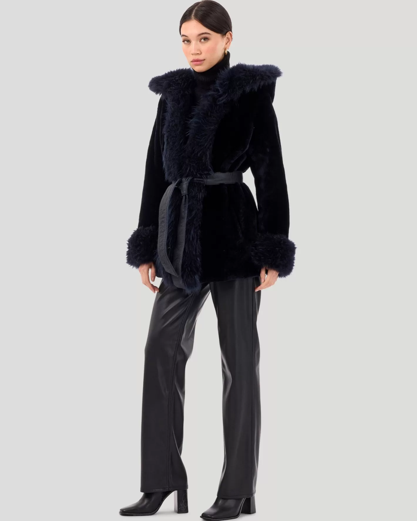Women GORSKI Montreal Shearling Lamb Reversible Jacket With Select Select Cashmere Goat Details