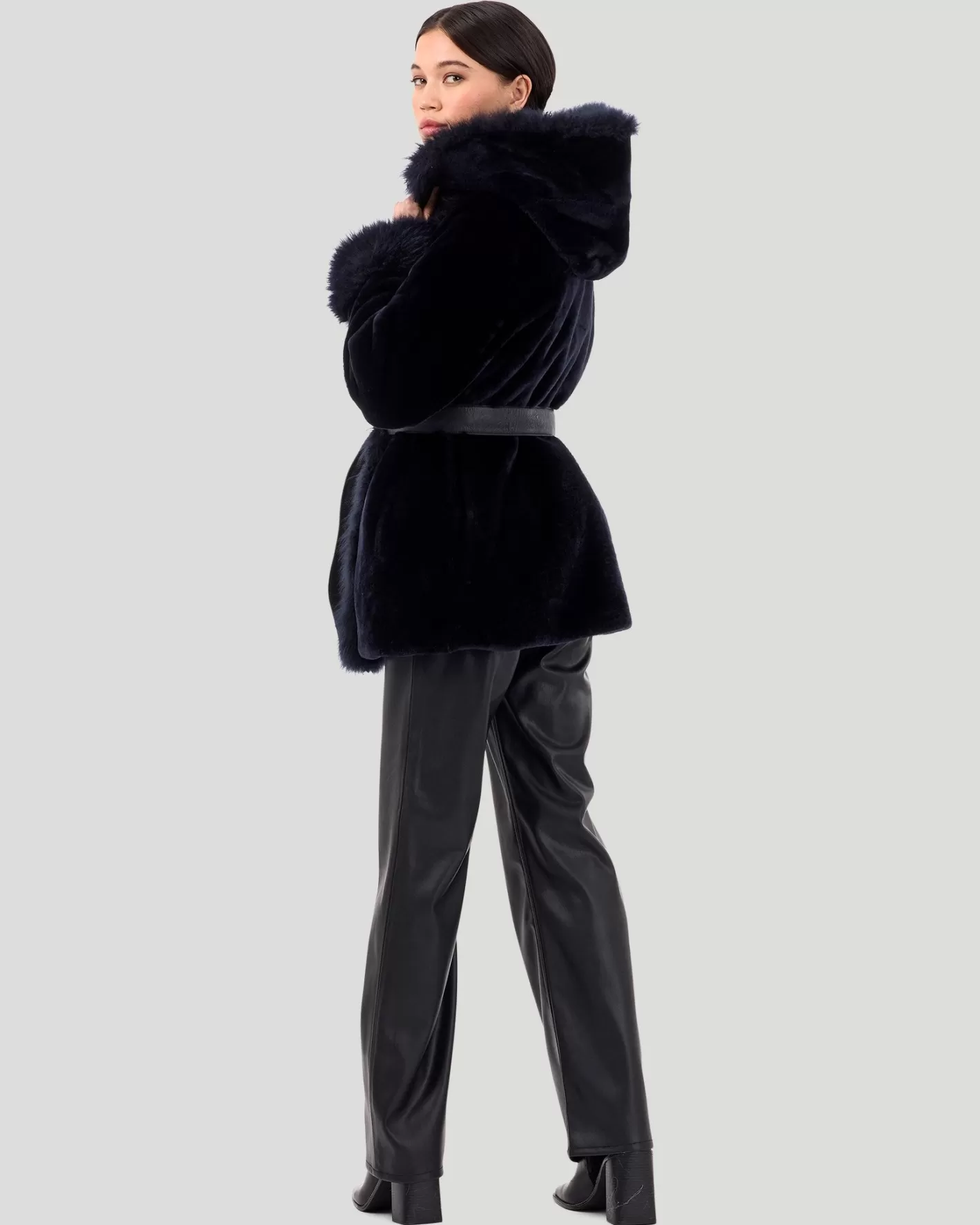 Women GORSKI Montreal Shearling Lamb Reversible Jacket With Select Select Cashmere Goat Details