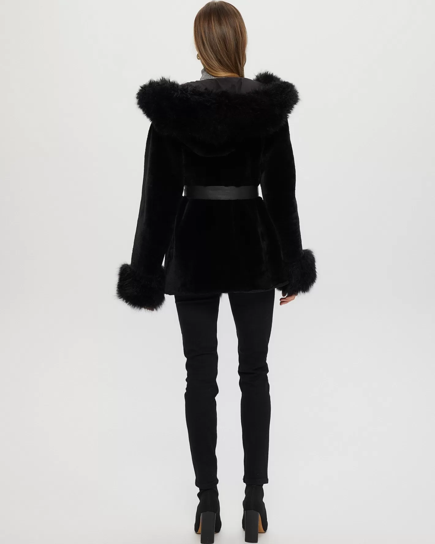 Women GORSKI Montreal Shearling Lamb Reversible Jacket With Select Select Cashmere Goat Details