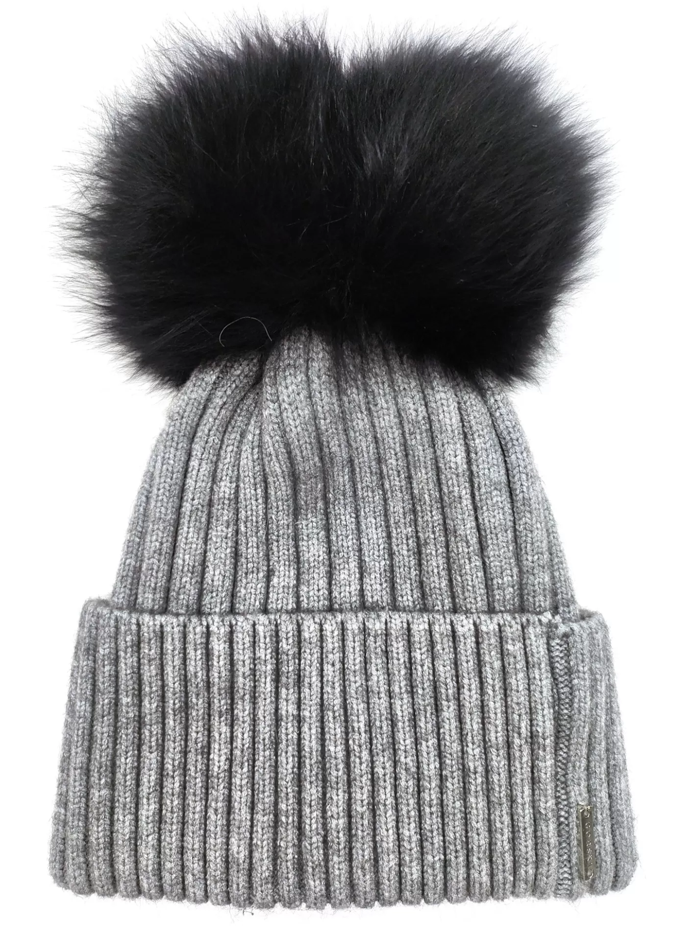 Women GORSKI Montreal Wool Blend Knit Hat With Double Select Lamb Pompoms